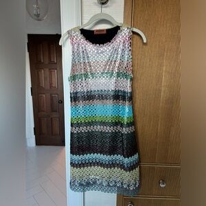 Missoni shimmery mini shift dress size 36 (IT)